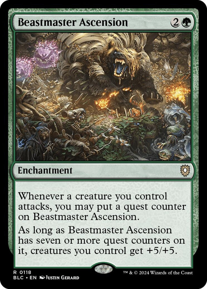Image for Beastmaster Ascension (118) [Commander: Bloomburrow]