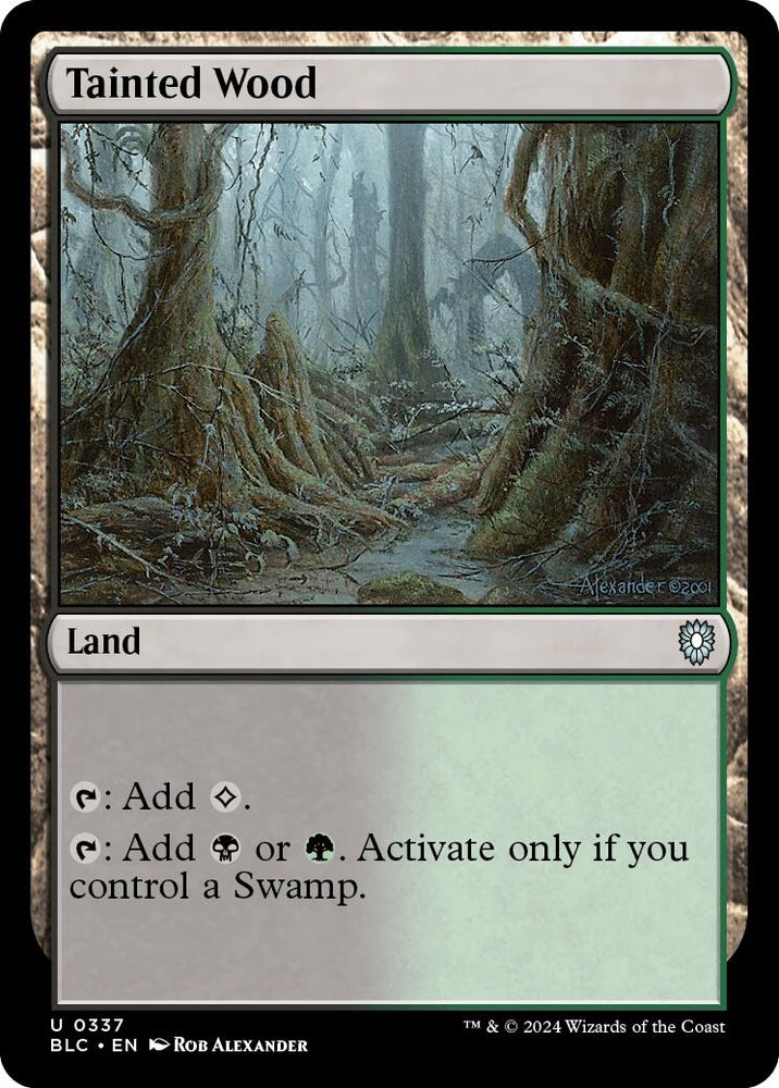 Image for Tainted Wood (337) [Commander: Bloomburrow]