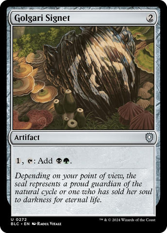 Image for Golgari Signet (272) [Commander: Bloomburrow]