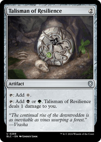 Image for Talisman of Resilience (288) [Commander: Bloomburrow]