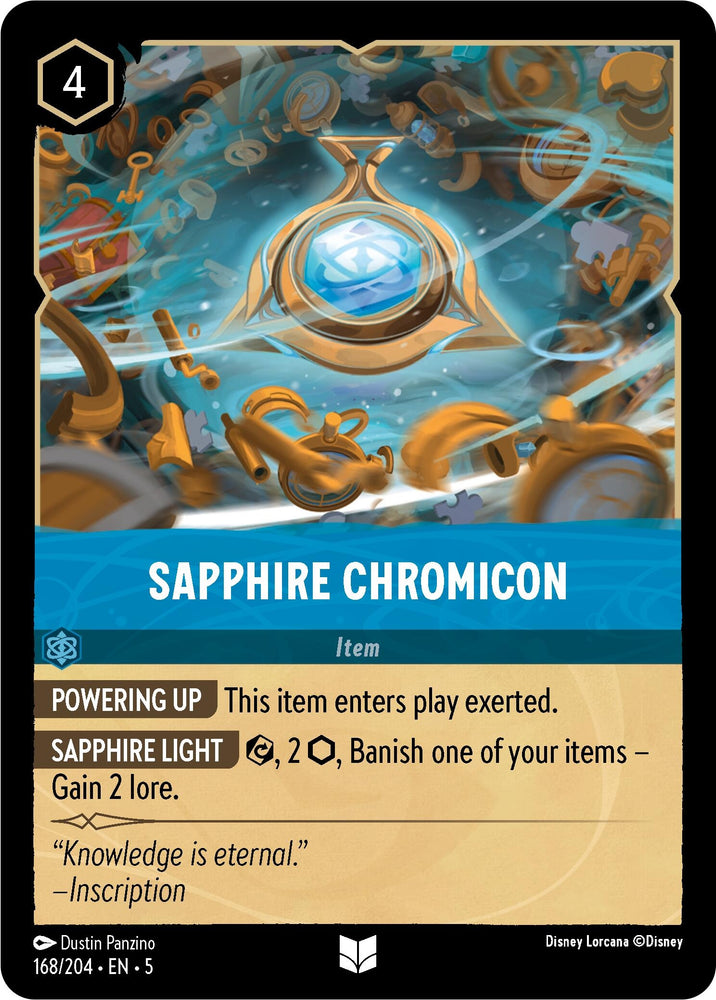 Image for Sapphire Chromicon (168/204) - Disney Lorcana