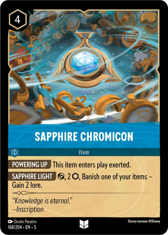 Image for Sapphire Chromicon (168/204) - Disney Lorcana