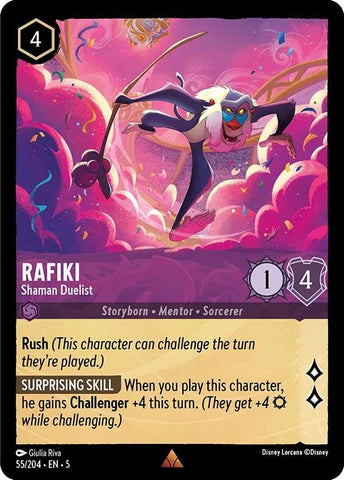 Image for Rafiki - Shaman Duelist (55/204) - Disney Lorcana