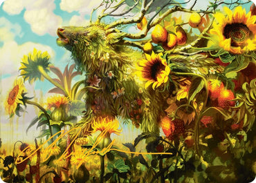 Image for Beza, the Bounding Spring Art Card (Gold-Stamped Signature) (1) [Art Series: Bloomburrow]