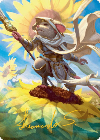 Image for Elspeth, Sun's Champion Art Card (Gold-Stamped Signature) (53) [Art Series: Bloomburrow]