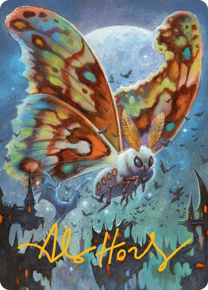 Image for Luminous Broodmoth Art Card (Gold-Stamped Signature) (48) [Art Series: Bloomburrow]