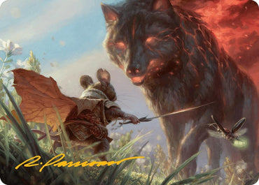 Image for Repel Calamity Art Card (Gold-Stamped Signature) (2) [Art Series: Bloomburrow]