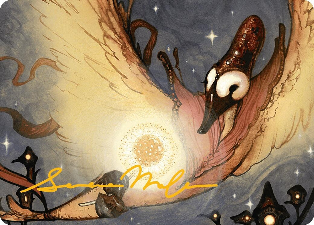 Image for Salvation Swan Art Card (Gold-Stamped Signature) (38) [Art Series: Bloomburrow]