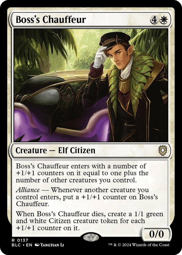 Image for Boss's Chauffeur (137) [Commander: Bloomburrow]