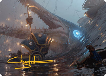 Image for Eluge, the Shoreless Sea Art Card (Gold-Stamped Signature) (6) [Art Series: Bloomburrow]