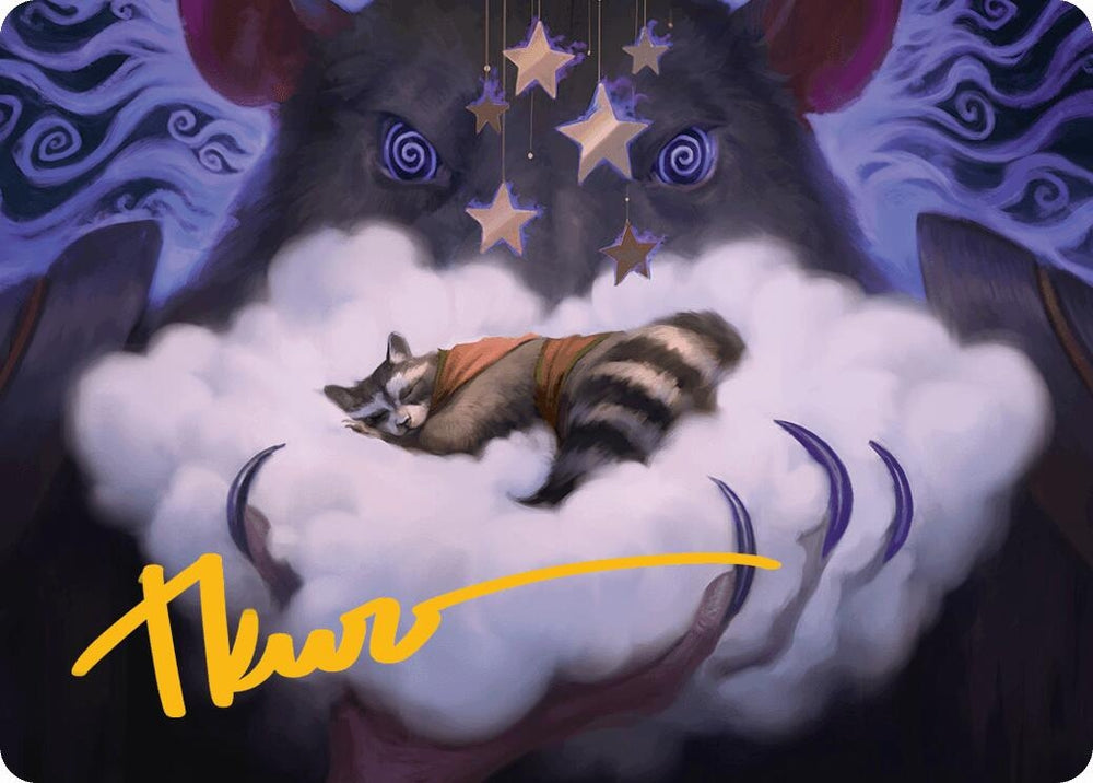 Image for Kitnap Art Card (Gold-Stamped Signature) (7) [Art Series: Bloomburrow]