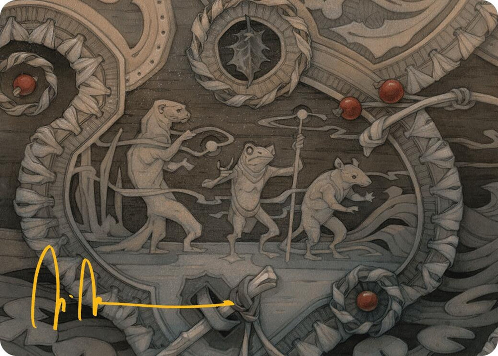 Image for Season of Weaving Art Card (Gold-Stamped Signature) (12) [Art Series: Bloomburrow]