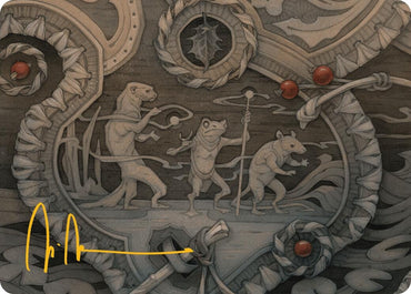 Image for Season of Weaving Art Card (Gold-Stamped Signature) (12) [Art Series: Bloomburrow]