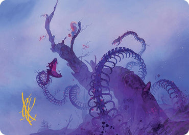 Image for Coiling Rebirth Art Card (Gold-Stamped Signature) (44) [Art Series: Bloomburrow]