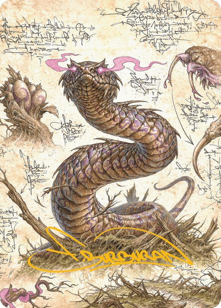 Image for Rottenmouth Viper Art Card (Gold-Stamped Signature) (36) [Art Series: Bloomburrow]