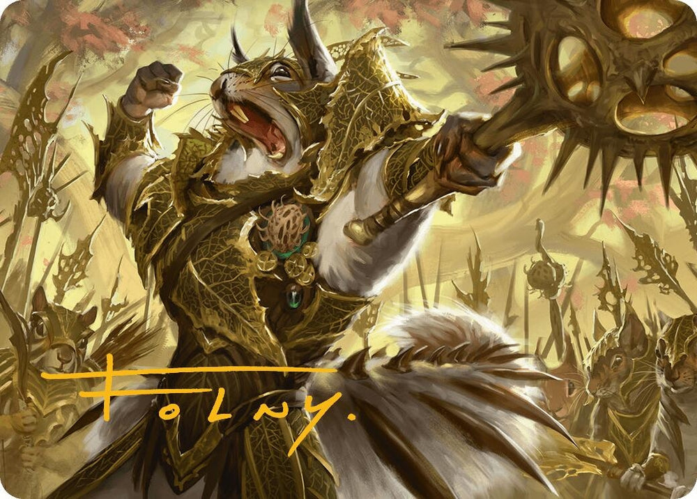 Image for Honored Dreyleader Art Card (Gold-Stamped Signature) (23) [Art Series: Bloomburrow]