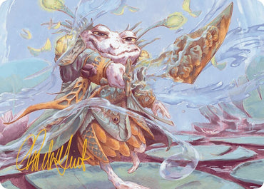 Image for Glarb, Calamity's Augur Art Card (Gold-Stamped Signature) (40) [Art Series: Bloomburrow]