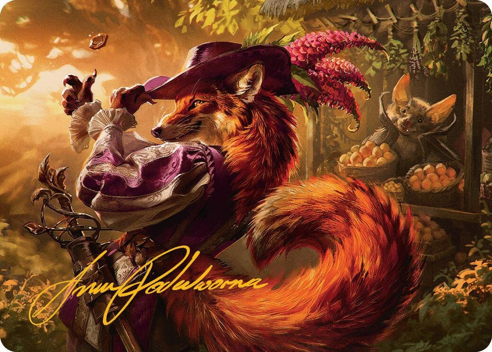 Image for Mr. Foxglove Art Card (Gold-Stamped Signature) (31) [Art Series: Bloomburrow]