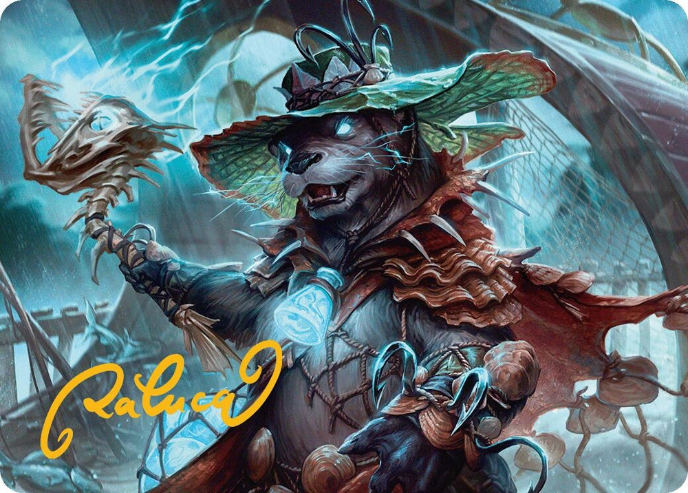 Image for Tempest Angler Art Card (Gold-Stamped Signature) (30) [Art Series: Bloomburrow]