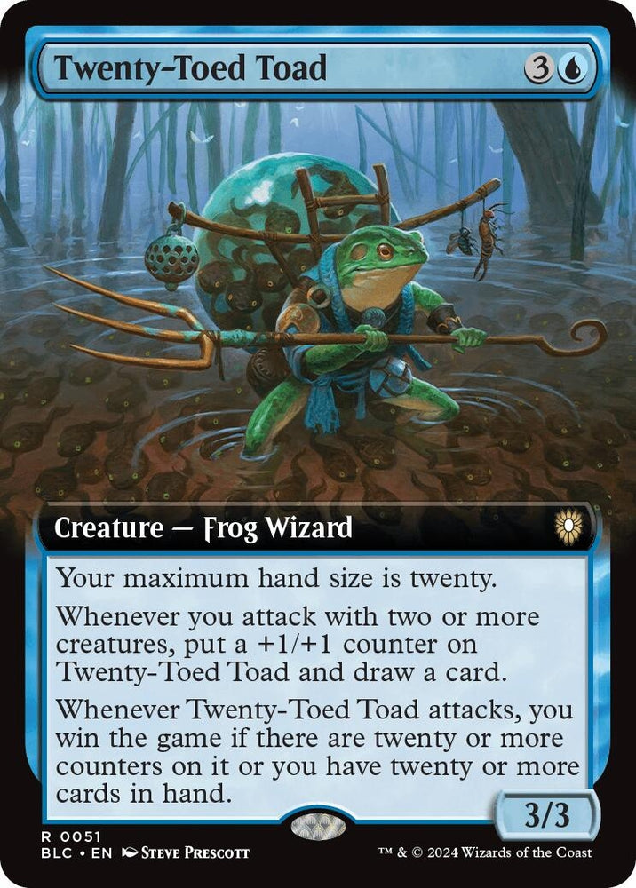 Image for Twenty-Toed Toad (Extended Art) (51) [Commander: Bloomburrow]
