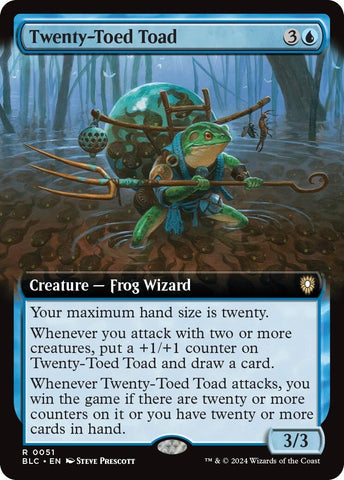 Image for Twenty-Toed Toad (Extended Art) (51) [Commander: Bloomburrow]