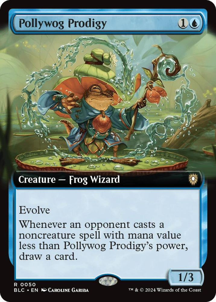 Image for Pollywog Prodigy (Extended Art) (50) [Commander: Bloomburrow]