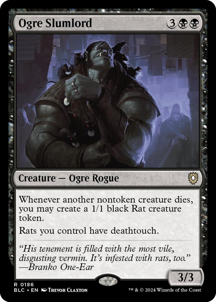 Image for Ogre Slumlord (186) [Commander: Bloomburrow]