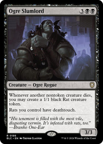 Image for Ogre Slumlord (186) [Commander: Bloomburrow]