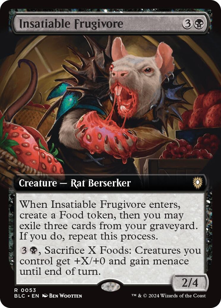 Image for Insatiable Frugivore (Extended Art) (53) [Commander: Bloomburrow]