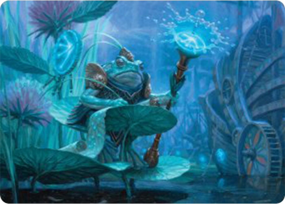 Image for Dour Port-Mage Art Card (5) [Art Series: Bloomburrow]