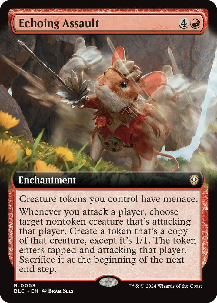 Image for Echoing Assault (Extended Art) (58) [Commander: Bloomburrow]