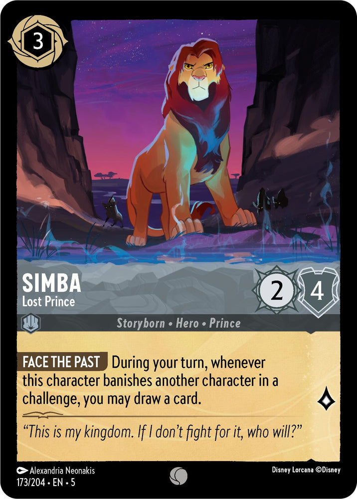 Image for Simba - Lost Prince (173/204) - Disney Lorcana