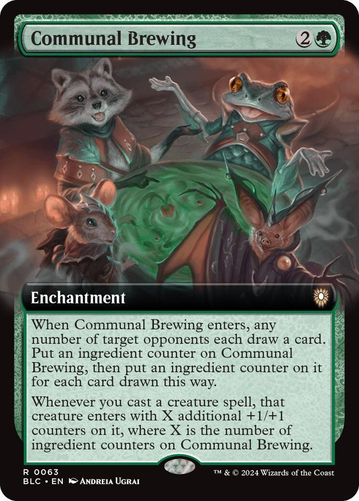 Image for Communal Brewing (Extended Art) (63) [Commander: Bloomburrow]