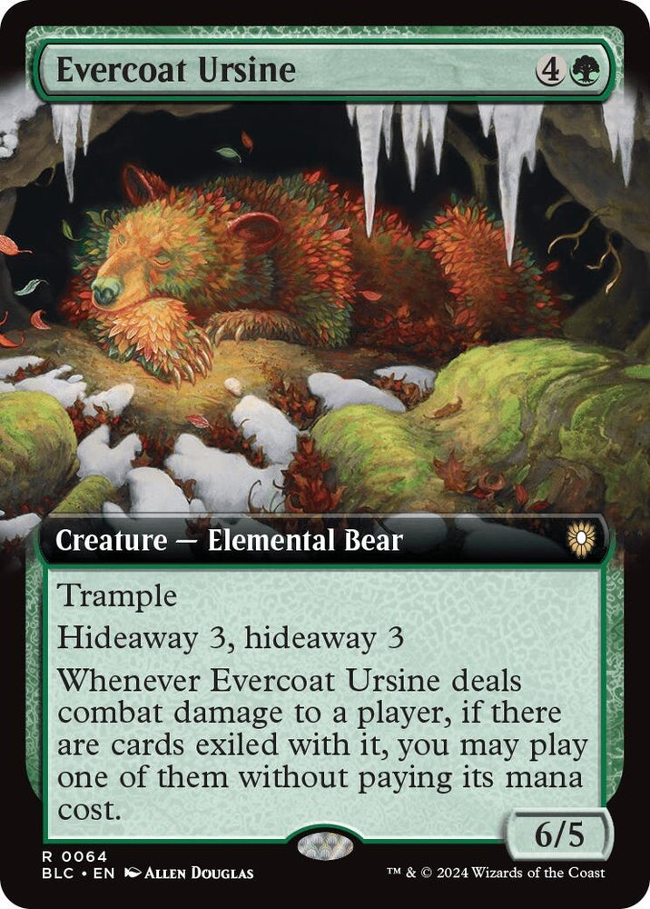 Image for Evercoat Ursine (Extended Art) (64) [Commander: Bloomburrow]