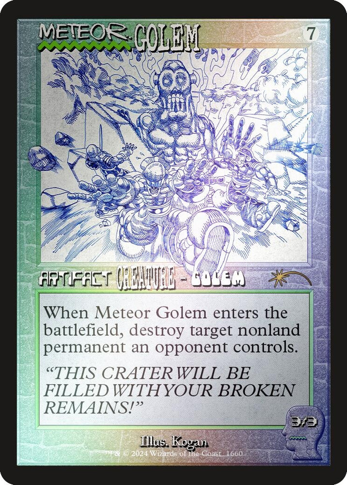 Image for Meteor Golem (1660) (Rainbow Foil) (1660) [Secret Lair Drop Series]