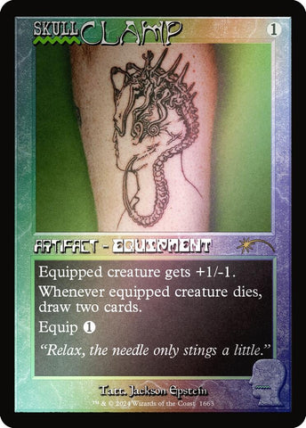 Image for Skullclamp (Rainbow Foil) (1663) [Secret Lair Drop Series]