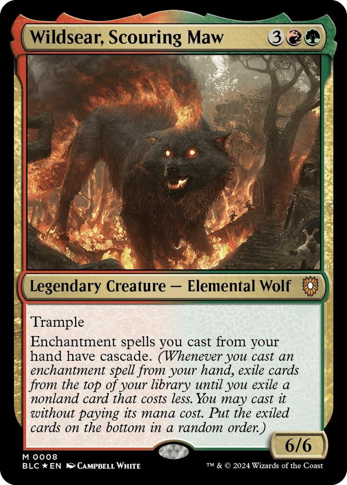 Image for Wildsear, Scouring Maw (8) [Commander: Bloomburrow]
