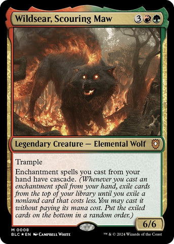 Image for Wildsear, Scouring Maw (8) [Commander: Bloomburrow]