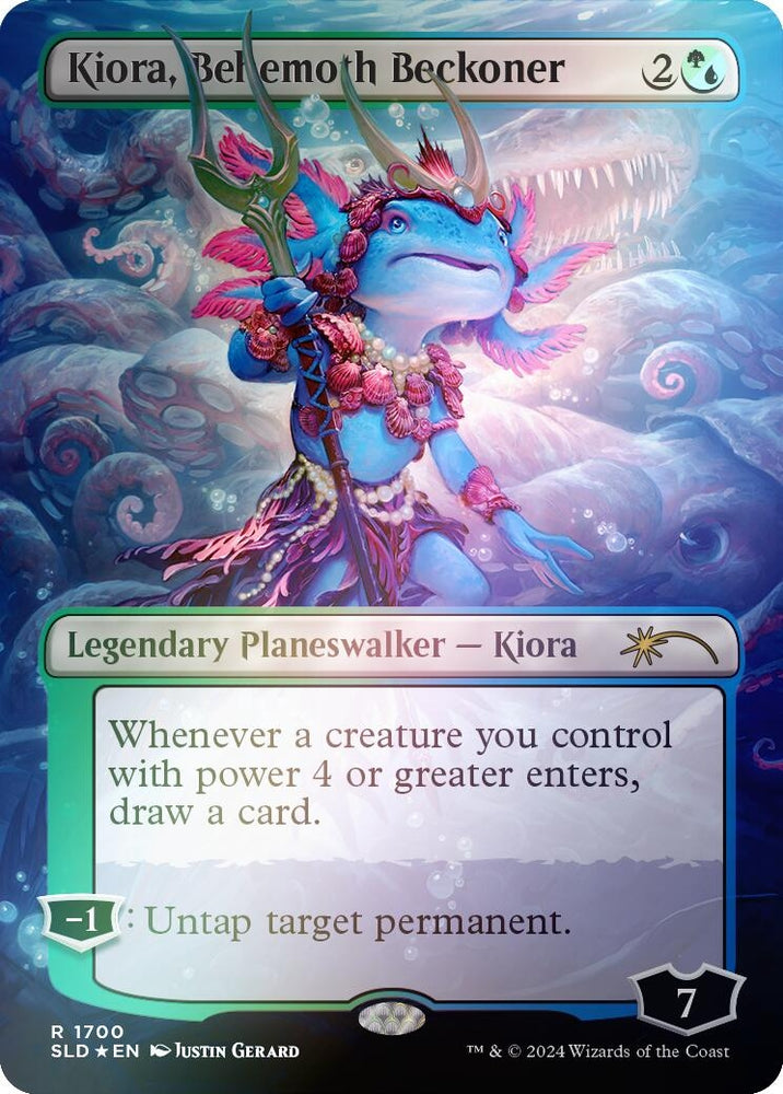 Image for Kiora, Behemoth Beckoner (Rainbow Foil) (1700) [Secret Lair Drop Series]
