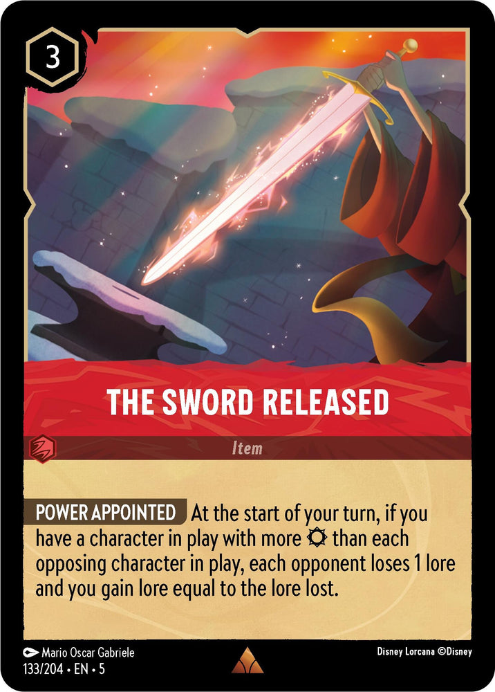 Image for The Sword Released (133/204) - Disney Lorcana