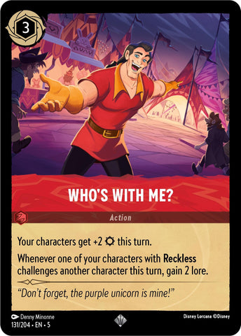 Image for Who's With Me? (131/204) - Disney Lorcana