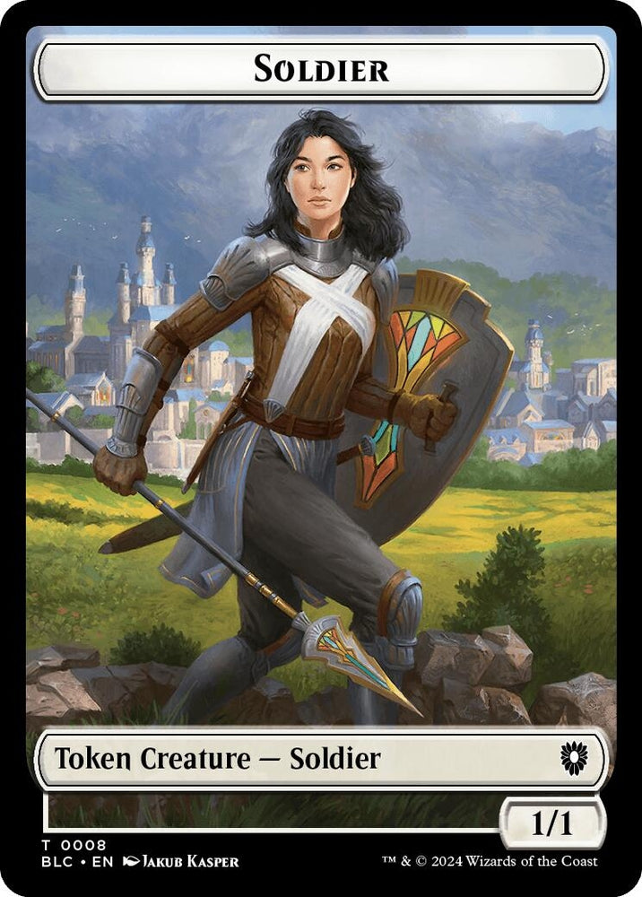 Image for Soldier // Citizen Double-Sided Token (8 // 33) [Commander: Bloomburrow]