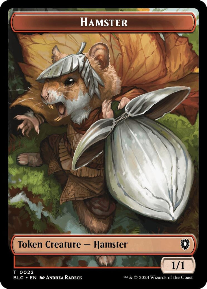 Image for Hamster // Saproling Double-Sided Token (22 // 30) [Commander: Bloomburrow]