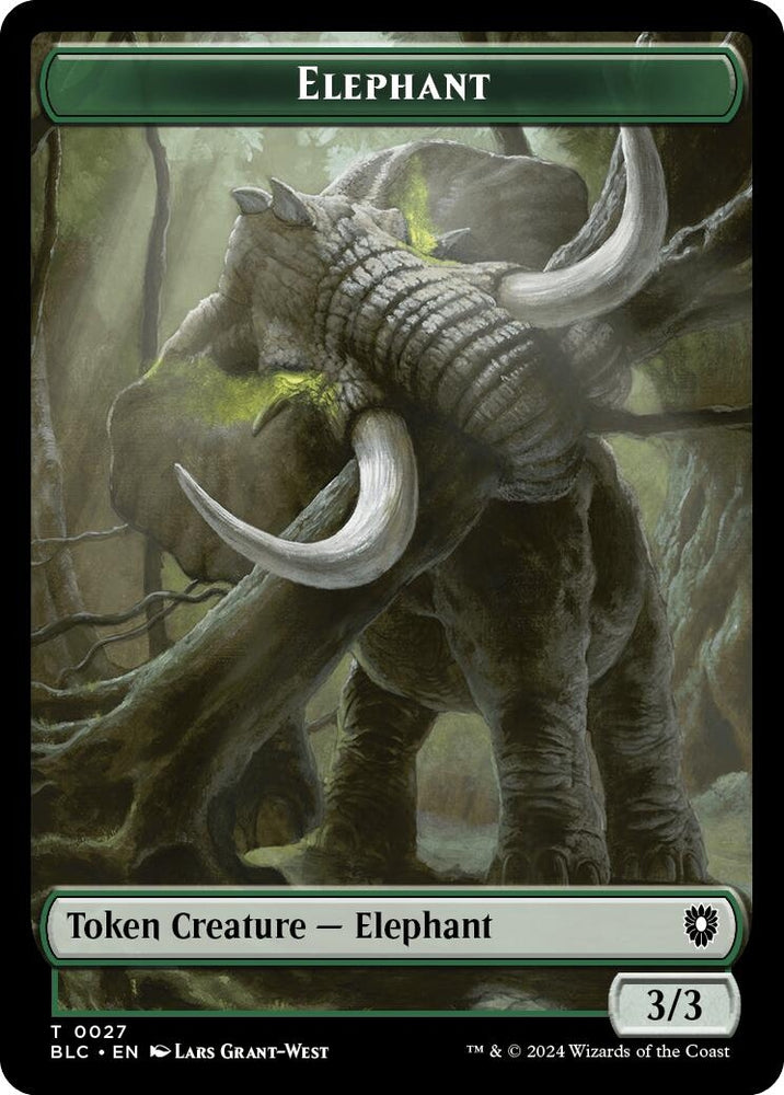 Image for Elephant // Squid Double-Sided Token (27 // 17) [Commander: Bloomburrow]