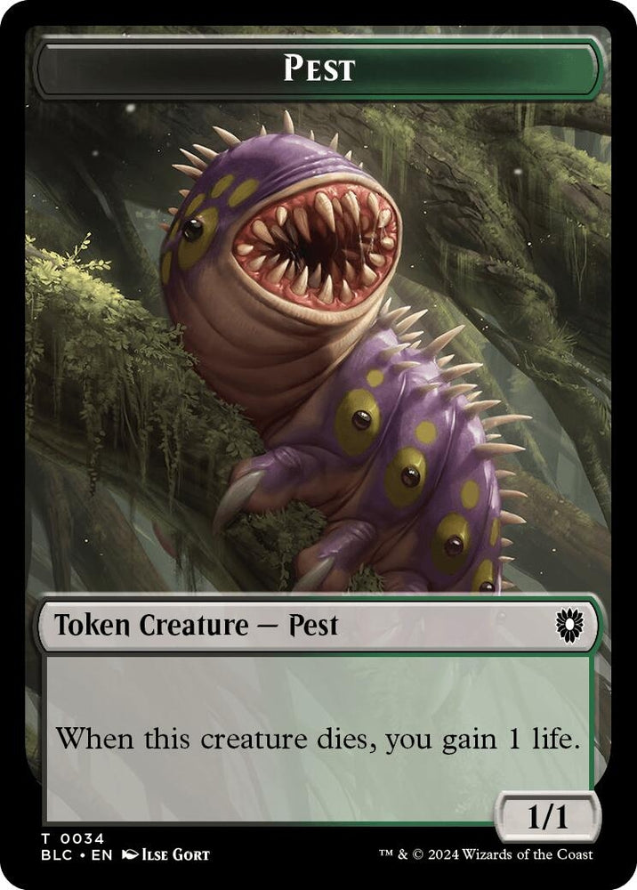 Image for Pest // Shapeshifter Double-Sided Token (34 // 15) [Commander: Bloomburrow]