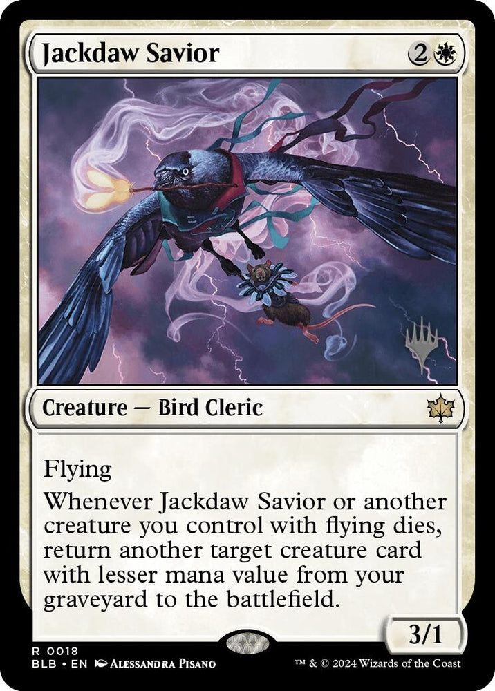Image for Jackdaw Savior (18) [Promo Pack: Bloomburrow]