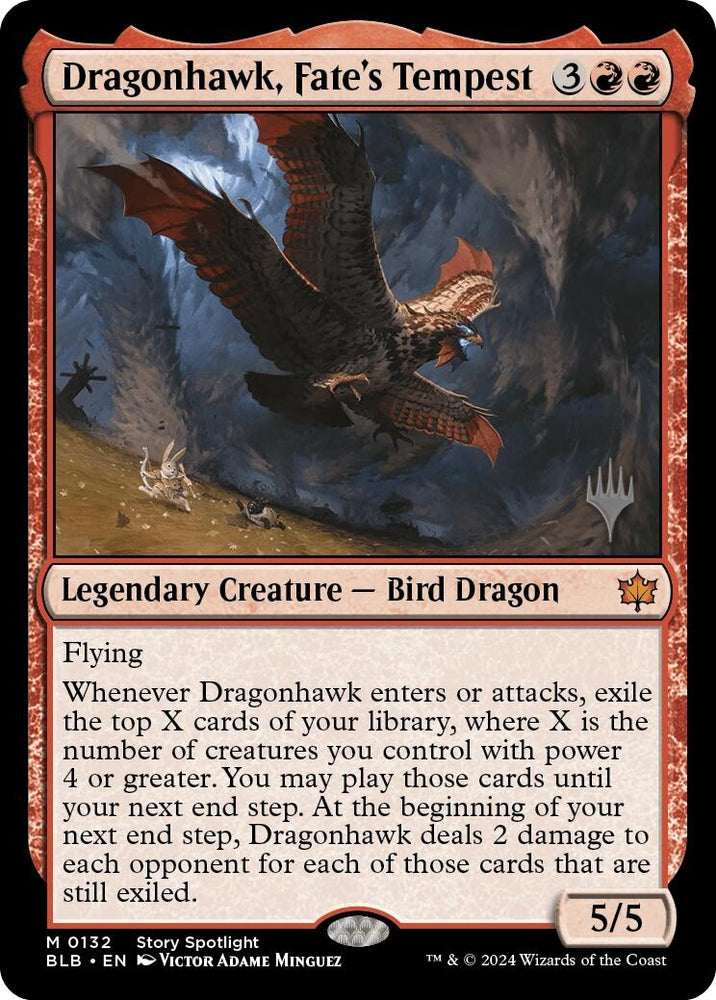 Image for Dragonhawk, Fate's Tempest (132) [Promo Pack: Bloomburrow]