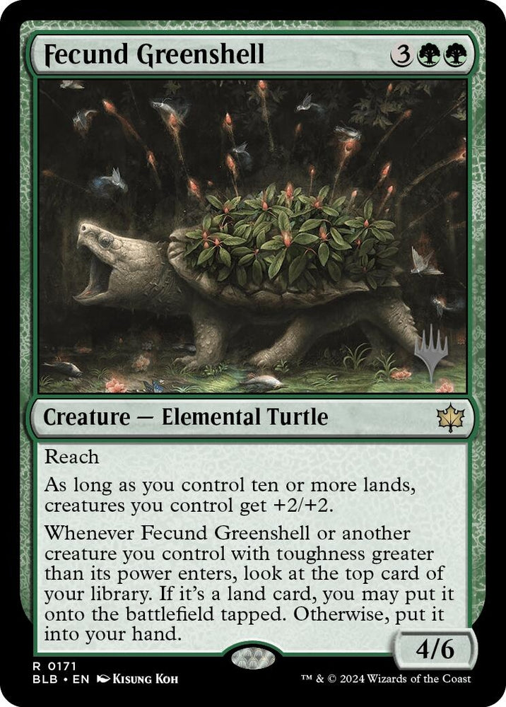 Image for Fecund Greenshell (171) [Promo Pack: Bloomburrow]