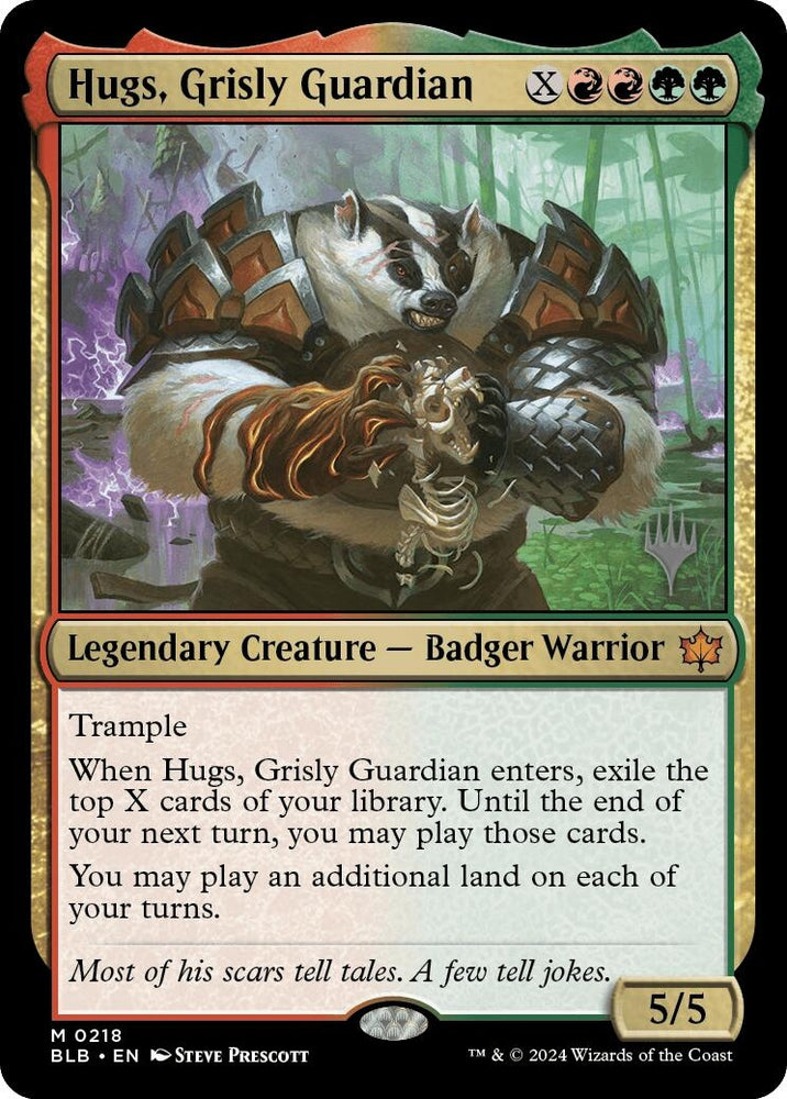 Image for Hugs, Grisly Guardian (218) [Promo Pack: Bloomburrow]