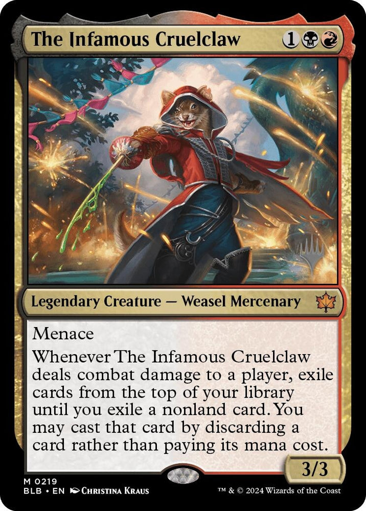 Image for The Infamous Cruelclaw (219) [Promo Pack: Bloomburrow]